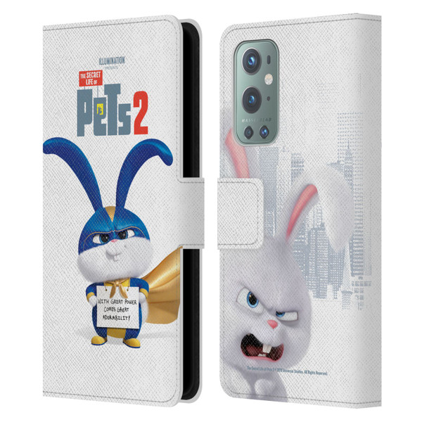 The Secret Life of Pets 2 Character Posters Snowball Rabbit Bunny Leather Book Wallet Case Cover For OnePlus 9