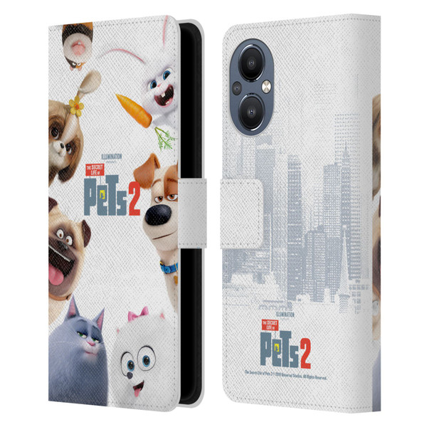 The Secret Life of Pets 2 Character Posters Group Leather Book Wallet Case Cover For OnePlus Nord N20 5G