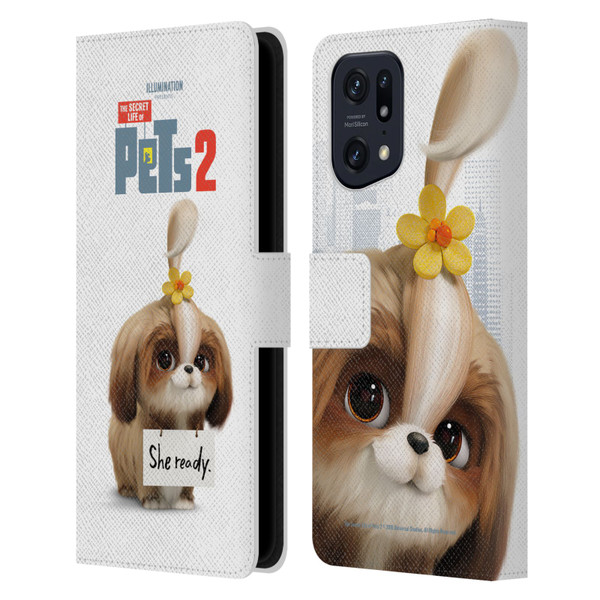 The Secret Life of Pets 2 Character Posters Daisy Shi Tzu Dog Leather Book Wallet Case Cover For OPPO Find X5