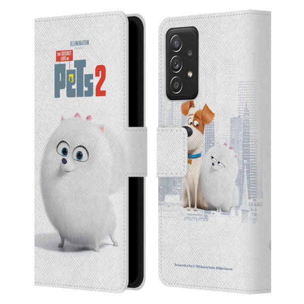 The Secret Life of Pets 2 Character Posters Gidget Pomeranian Dog Leather Book Wallet Case Cover For Samsung Galaxy A53 5G (2022)