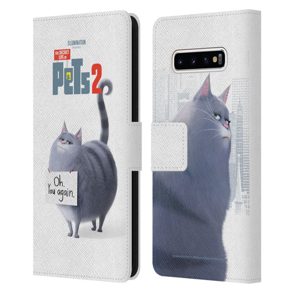 The Secret Life of Pets 2 Character Posters Chloe Cat Leather Book Wallet Case Cover For Samsung Galaxy S10+ / S10 Plus