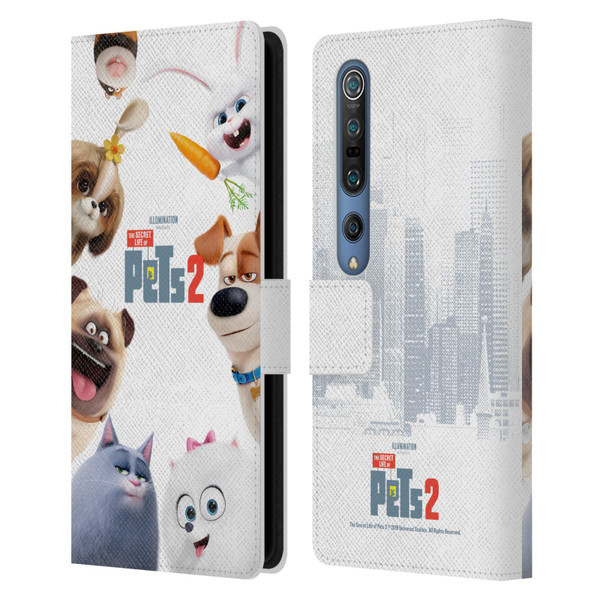 The Secret Life of Pets 2 Character Posters Group Leather Book Wallet Case Cover For Xiaomi Mi 10 5G / Mi 10 Pro 5G