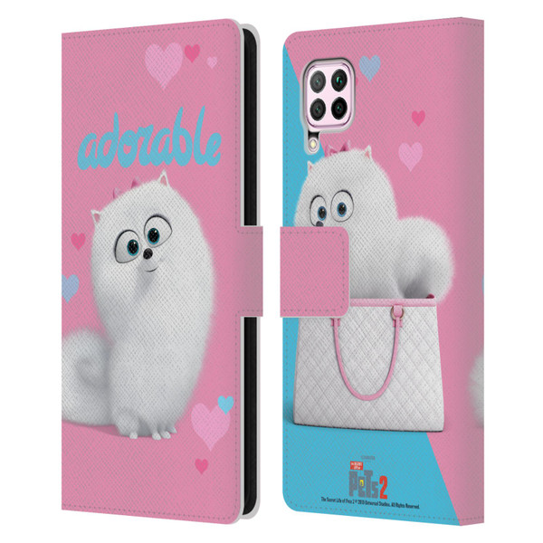 The Secret Life of Pets 2 II For Pet's Sake Gidget Pomeranian Dog Leather Book Wallet Case Cover For Huawei Nova 6 SE / P40 Lite