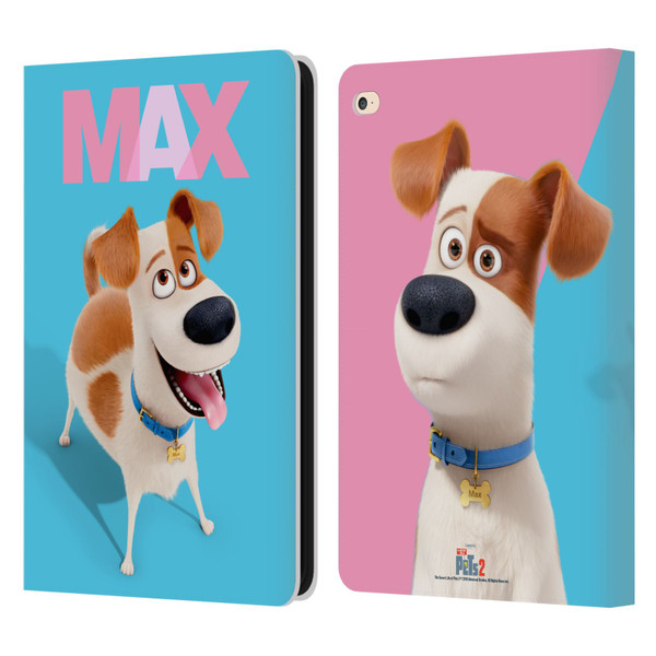 The Secret Life of Pets 2 II For Pet's Sake Max Dog Leather Book Wallet Case Cover For Apple iPad Air 2 (2014)