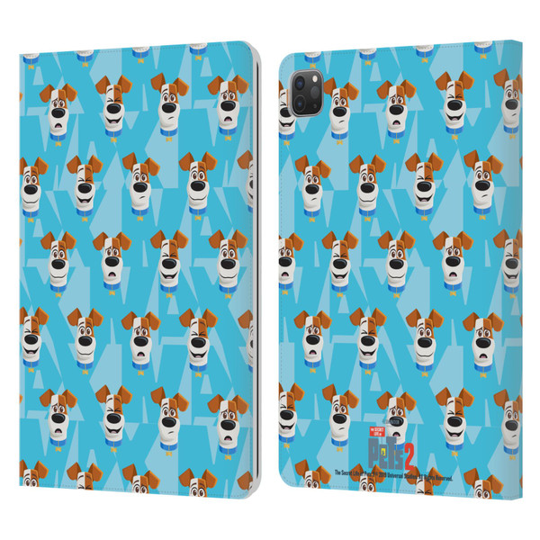 The Secret Life of Pets 2 II For Pet's Sake Max Dog Pattern Leather Book Wallet Case Cover For Apple iPad Pro 11 2020 / 2021 / 2022