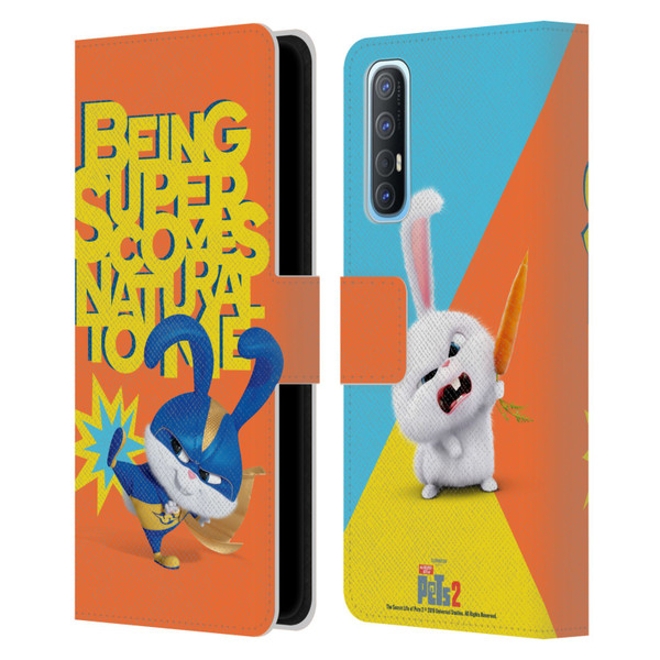 The Secret Life of Pets 2 II For Pet's Sake Snowball Rabbit Bunny Costume Leather Book Wallet Case Cover For OPPO Find X2 Neo 5G