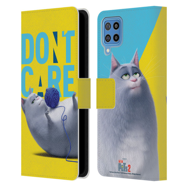 The Secret Life of Pets 2 II For Pet's Sake Chloe Cat Yarn Ball Leather Book Wallet Case Cover For Samsung Galaxy F22 (2021)