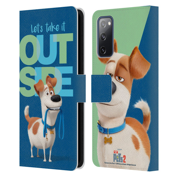 The Secret Life of Pets 2 II For Pet's Sake Max Dog Leash Leather Book Wallet Case Cover For Samsung Galaxy S20 FE / 5G