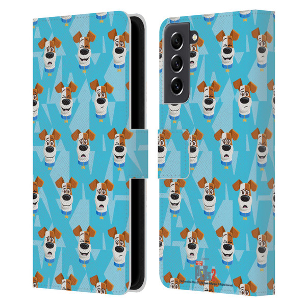 The Secret Life of Pets 2 II For Pet's Sake Max Dog Pattern Leather Book Wallet Case Cover For Samsung Galaxy S21 FE 5G