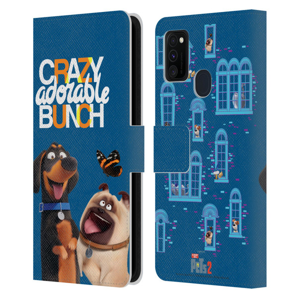 The Secret Life of Pets 2 II For Pet's Sake Group Leather Book Wallet Case Cover For Samsung Galaxy M30s (2019)/M21 (2020)