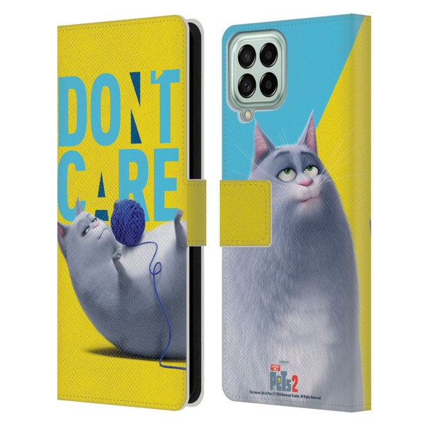 The Secret Life of Pets 2 II For Pet's Sake Chloe Cat Yarn Ball Leather Book Wallet Case Cover For Samsung Galaxy M53 (2022)