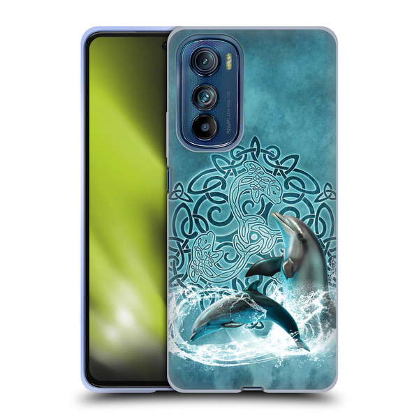 Brigid Ashwood Celtic Wisdom Dolphin Soft Gel Case for Motorola Edge 30