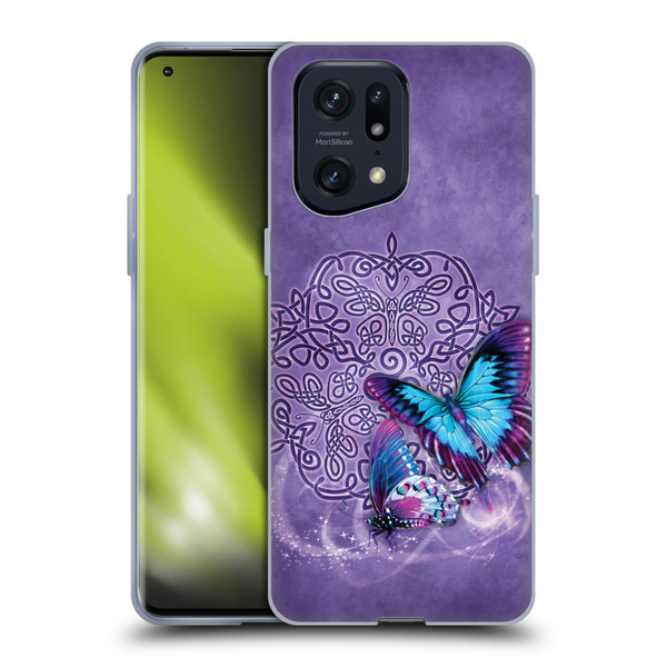 Brigid Ashwood Celtic Wisdom Butterfly Soft Gel Case for OPPO Find X5 Pro