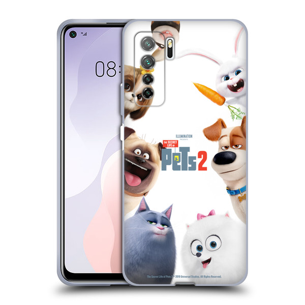 The Secret Life of Pets 2 Character Posters Group Soft Gel Case for Huawei Nova 7 SE/P40 Lite 5G