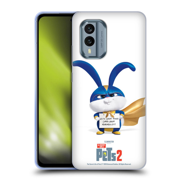 The Secret Life of Pets 2 Character Posters Snowball Rabbit Bunny Soft Gel Case for Nokia X30