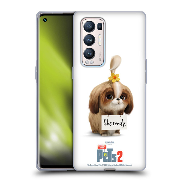 The Secret Life of Pets 2 Character Posters Daisy Shi Tzu Dog Soft Gel Case for OPPO Find X3 Neo / Reno5 Pro+ 5G