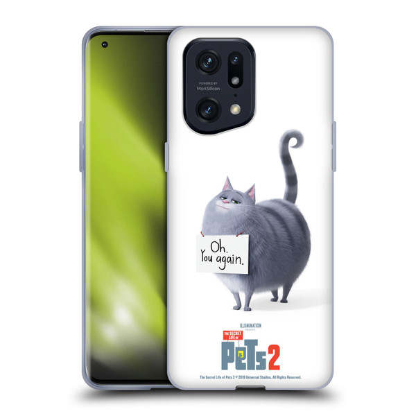 The Secret Life of Pets 2 Character Posters Chloe Cat Soft Gel Case for OPPO Find X5 Pro