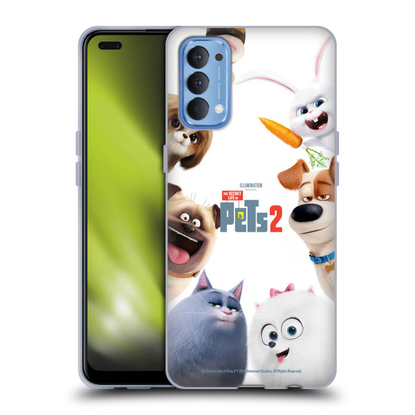 The Secret Life of Pets 2 Character Posters Group Soft Gel Case for OPPO Reno 4 5G
