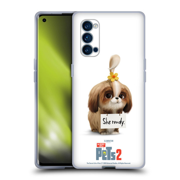 The Secret Life of Pets 2 Character Posters Daisy Shi Tzu Dog Soft Gel Case for OPPO Reno 4 Pro 5G