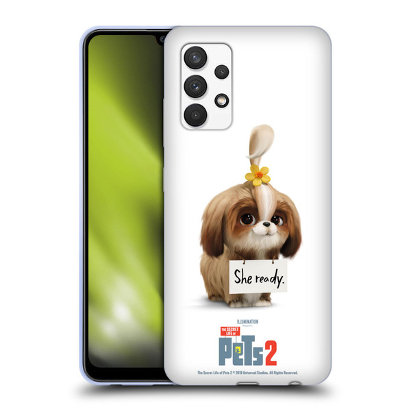 The Secret Life of Pets 2 Character Posters Daisy Shi Tzu Dog Soft Gel Case for Samsung Galaxy A32 (2021)