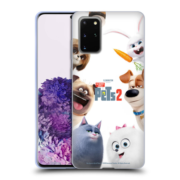 The Secret Life of Pets 2 Character Posters Group Soft Gel Case for Samsung Galaxy S20+ / S20+ 5G