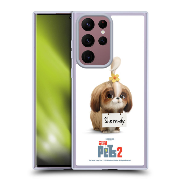 The Secret Life of Pets 2 Character Posters Daisy Shi Tzu Dog Soft Gel Case for Samsung Galaxy S22 Ultra 5G