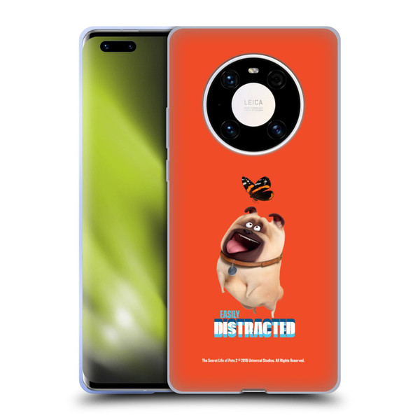 The Secret Life of Pets 2 II For Pet's Sake Mel Pug Dog Butterfly Soft Gel Case for Huawei Mate 40 Pro 5G