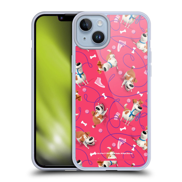 The Secret Life of Pets 2 II For Pet's Sake Max Dog Pattern 2 Soft Gel Case for Apple iPhone 14 Plus