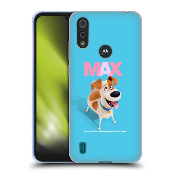 The Secret Life of Pets 2 II For Pet's Sake Max Dog Soft Gel Case for Motorola Moto E6s (2020)