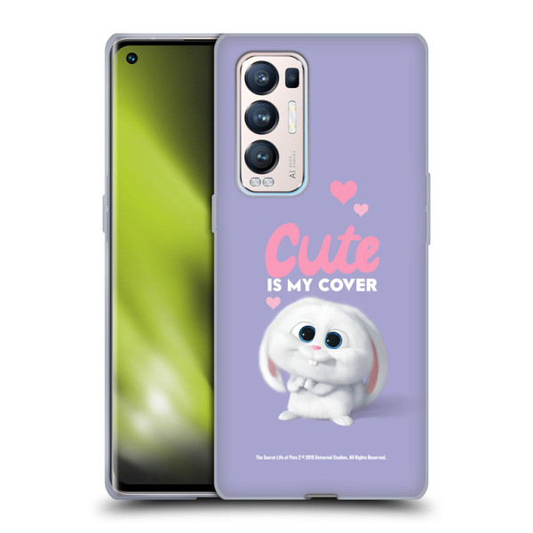 The Secret Life of Pets 2 II For Pet's Sake Snowball Rabbit Bunny Cute Soft Gel Case for OPPO Find X3 Neo / Reno5 Pro+ 5G