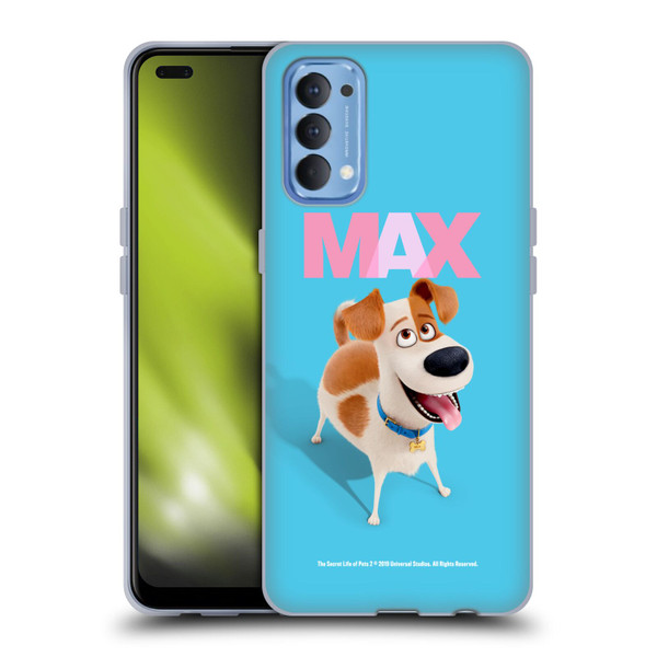 The Secret Life of Pets 2 II For Pet's Sake Max Dog Soft Gel Case for OPPO Reno 4 5G