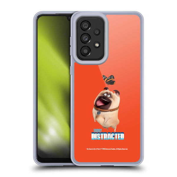 The Secret Life of Pets 2 II For Pet's Sake Mel Pug Dog Butterfly Soft Gel Case for Samsung Galaxy A33 5G (2022)