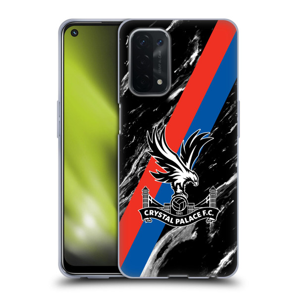 Crystal Palace FC Crest Black Marble Soft Gel Case for OPPO A54 5G