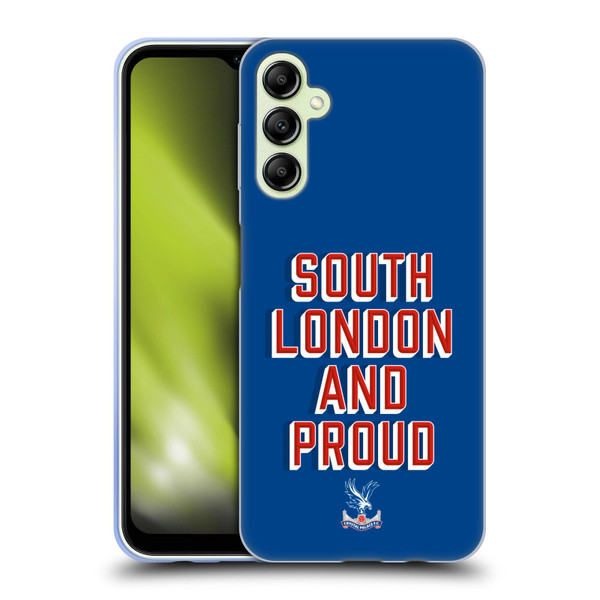 Crystal Palace FC Crest South London And Proud Soft Gel Case for Samsung Galaxy A14 5G