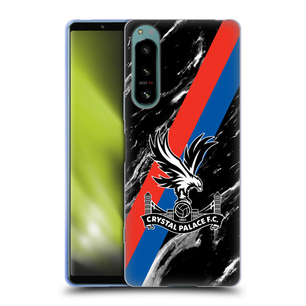 Crystal Palace FC Crest Black Marble Soft Gel Case for Sony Xperia 5 IV