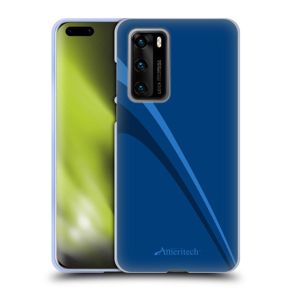 Ameritech Graphics Blue Mono Lines Soft Gel Case for Huawei P40 5G