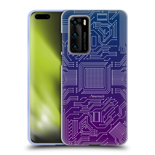 Ameritech Graphics Circuit Board Soft Gel Case for Huawei P40 5G