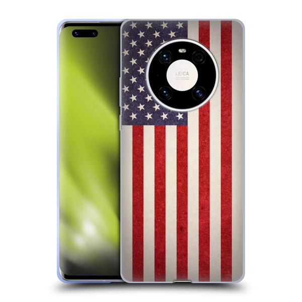 Ameritech Graphics American Flag Soft Gel Case for Huawei Mate 40 Pro 5G