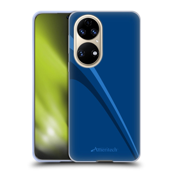 Ameritech Graphics Blue Mono Lines Soft Gel Case for Huawei P50
