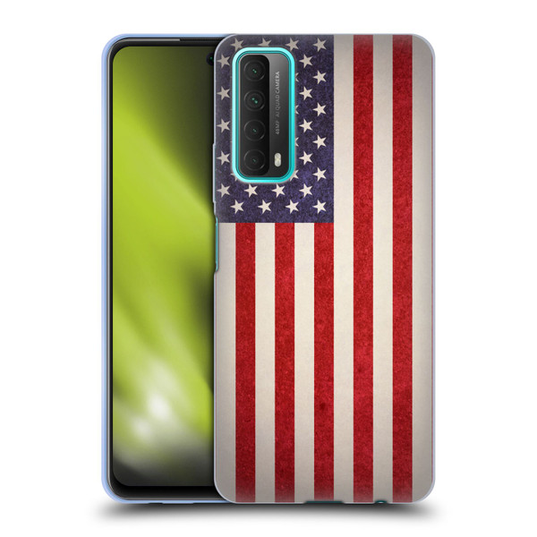 Ameritech Graphics American Flag Soft Gel Case for Huawei P Smart (2021)