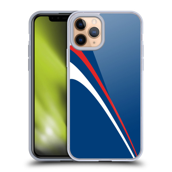 Ameritech Graphics Red And White Lines Soft Gel Case for Apple iPhone 11 Pro