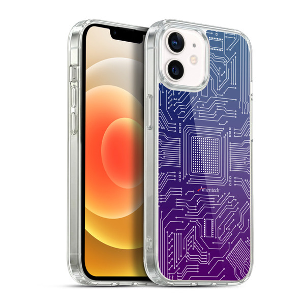 Ameritech Graphics Circuit Board Soft Gel Case for Apple iPhone 12 / iPhone 12 Pro & MagSafe