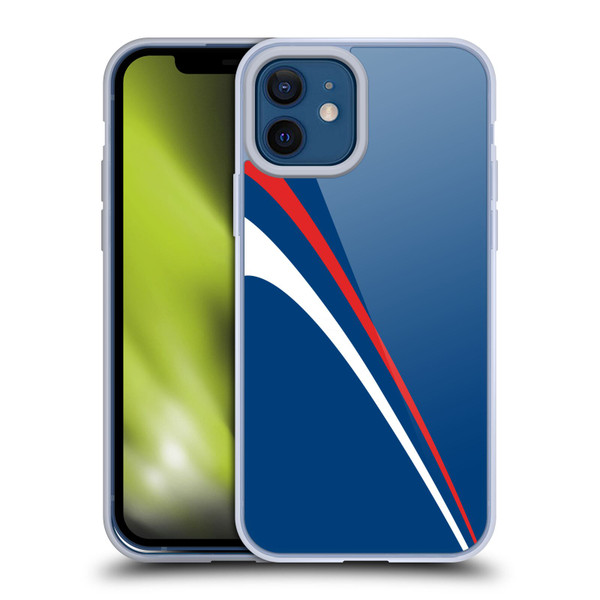 Ameritech Graphics Red And White Lines Soft Gel Case for Apple iPhone 12 / iPhone 12 Pro