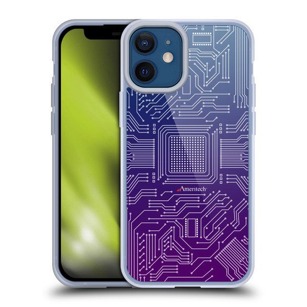 Ameritech Graphics Circuit Board Soft Gel Case for Apple iPhone 12 Mini