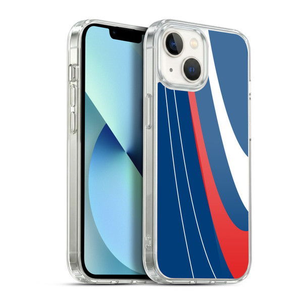 Ameritech Graphics Red And White Swirl Soft Gel Case for Apple iPhone 13
