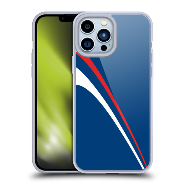 Ameritech Graphics Red And White Lines Soft Gel Case for Apple iPhone 13 Pro Max