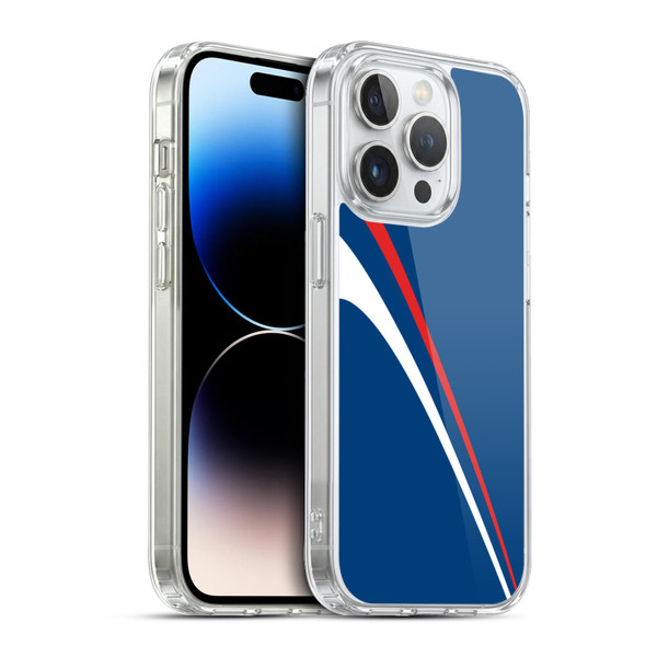 Ameritech Graphics Red And White Lines Soft Gel Case for Apple iPhone 13 Pro & MagSafe