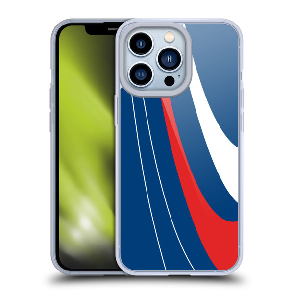 Ameritech Graphics Red And White Swirl Soft Gel Case for Apple iPhone 13 Pro