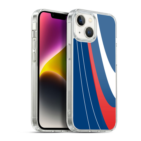 Ameritech Graphics Red And White Swirl Soft Gel Case for Apple iPhone 14