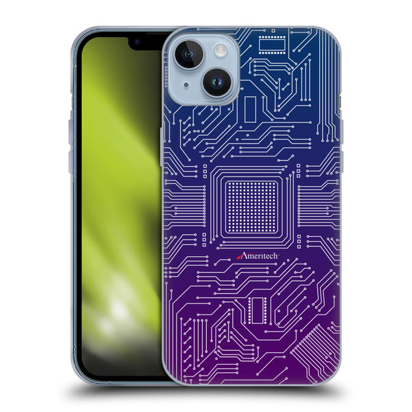 Ameritech Graphics Circuit Board Soft Gel Case for Apple iPhone 14 Plus